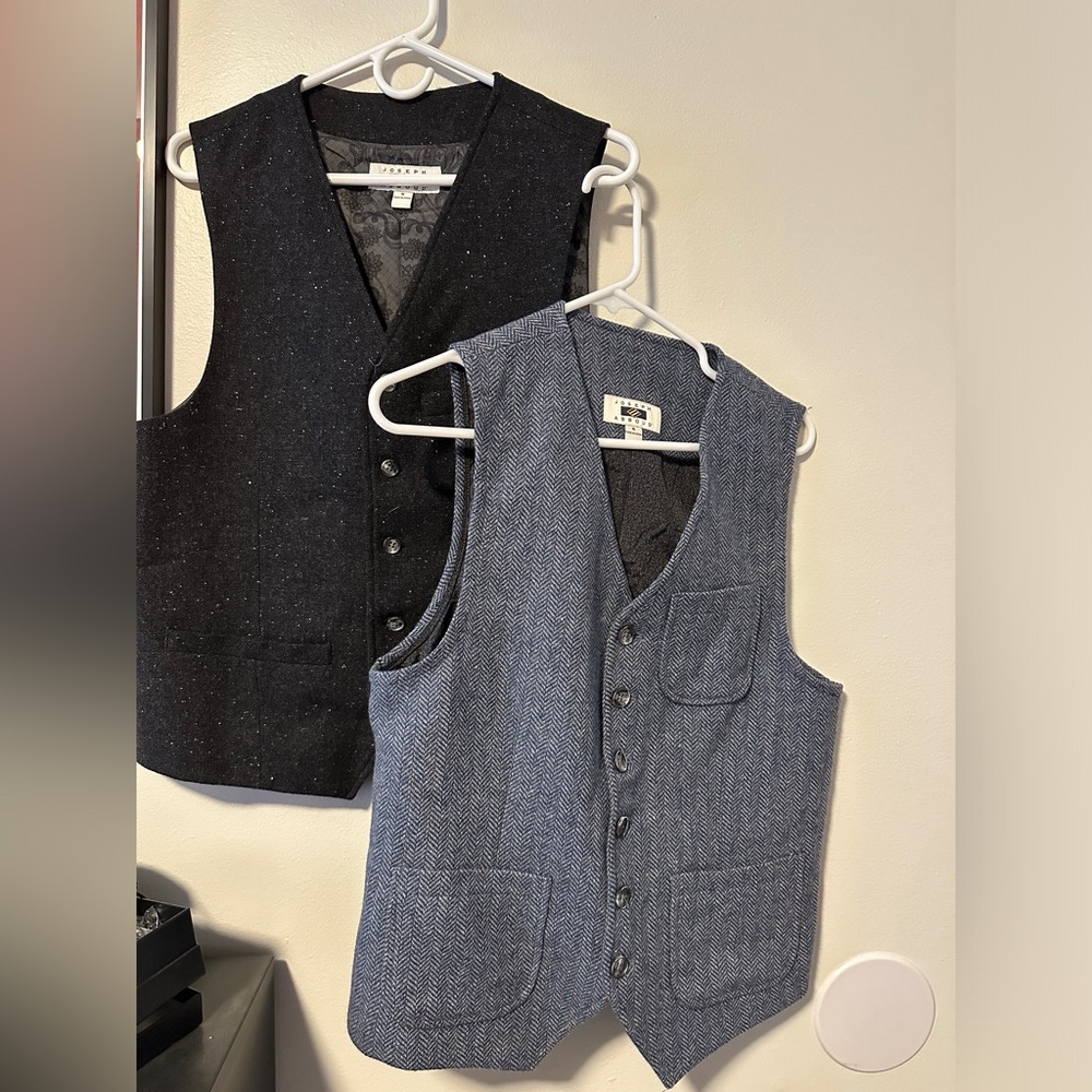 Joseph Abboud Modern Fit Tweed Vest (Lot of 2)